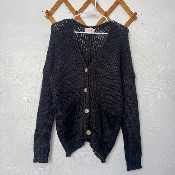 Becool Slouchy Button Front Cardigan | size small - Picture 1 of 3